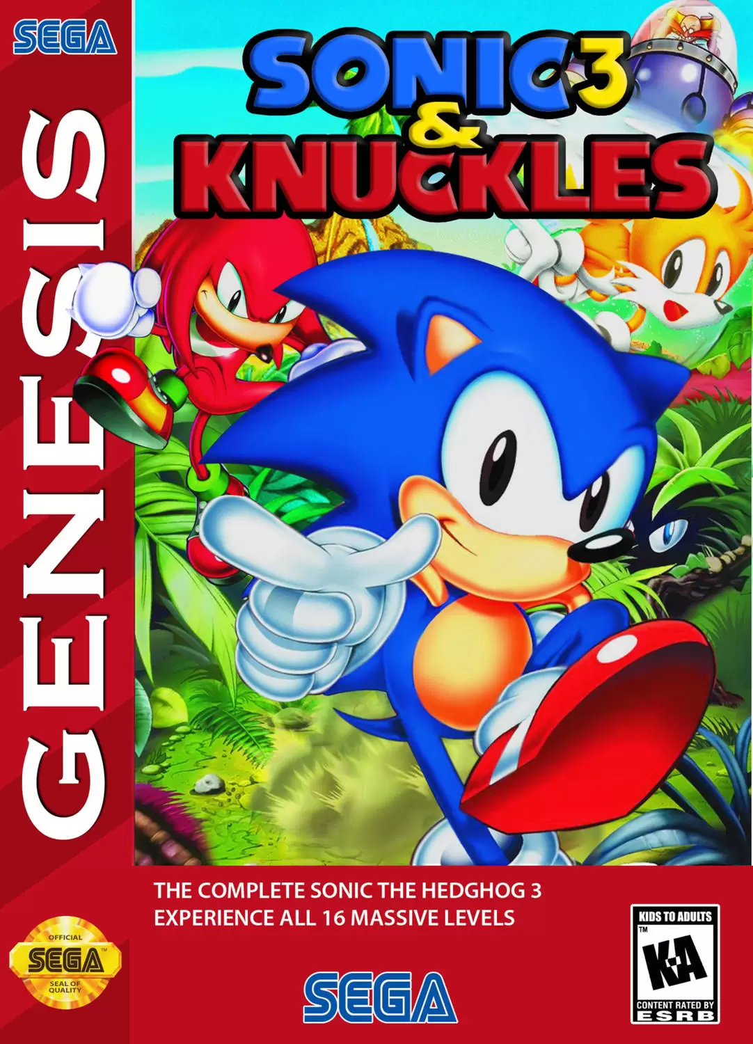 SONIC 3 E KNUCKLES MEGA DRIVE 