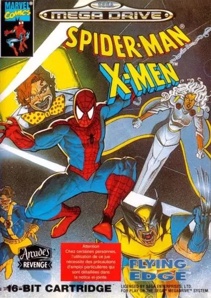 Sega Genesis Games - Spider-Man and X-Men - Arcade\'s Revenge