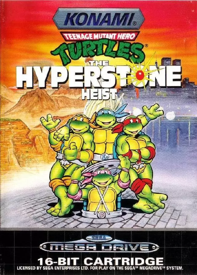 Jeux SEGA Mega Drive - Teenage Mutant Hero Turtles: The Hyperstone Heist