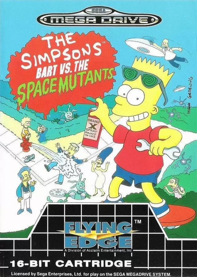 Jeux SEGA Mega Drive - The Simpsons: Bart vs. The Space Mutants