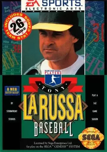 Jeux SEGA Mega Drive - Tony La Russa Baseball