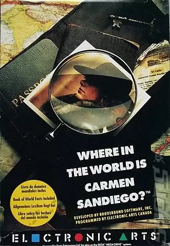 Jeux SEGA Mega Drive - Where in the World Is Carmen Sandiego?