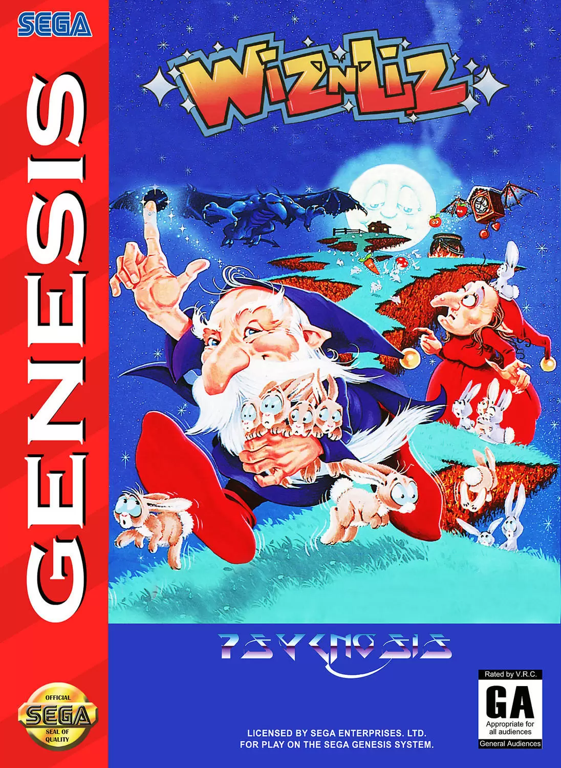 Jeux SEGA Mega Drive - Wiz \'n Liz