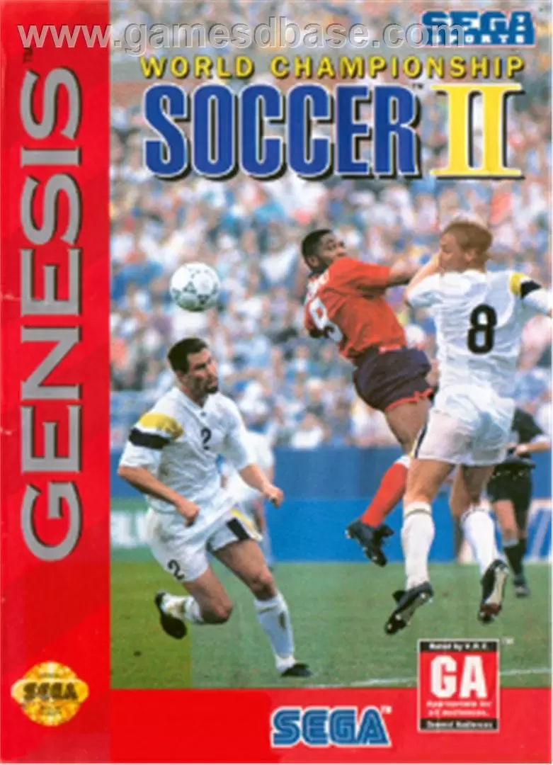 Sega Genesis Games - World Championship Soccer 2