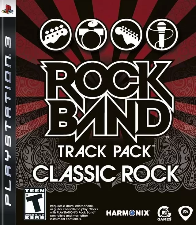 Jeux PS3 - Rock Band Track Pack: Classic Rock