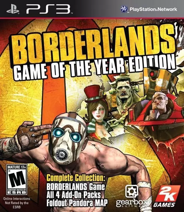 PS3 Games - Borderlands - Game of the Year Edition