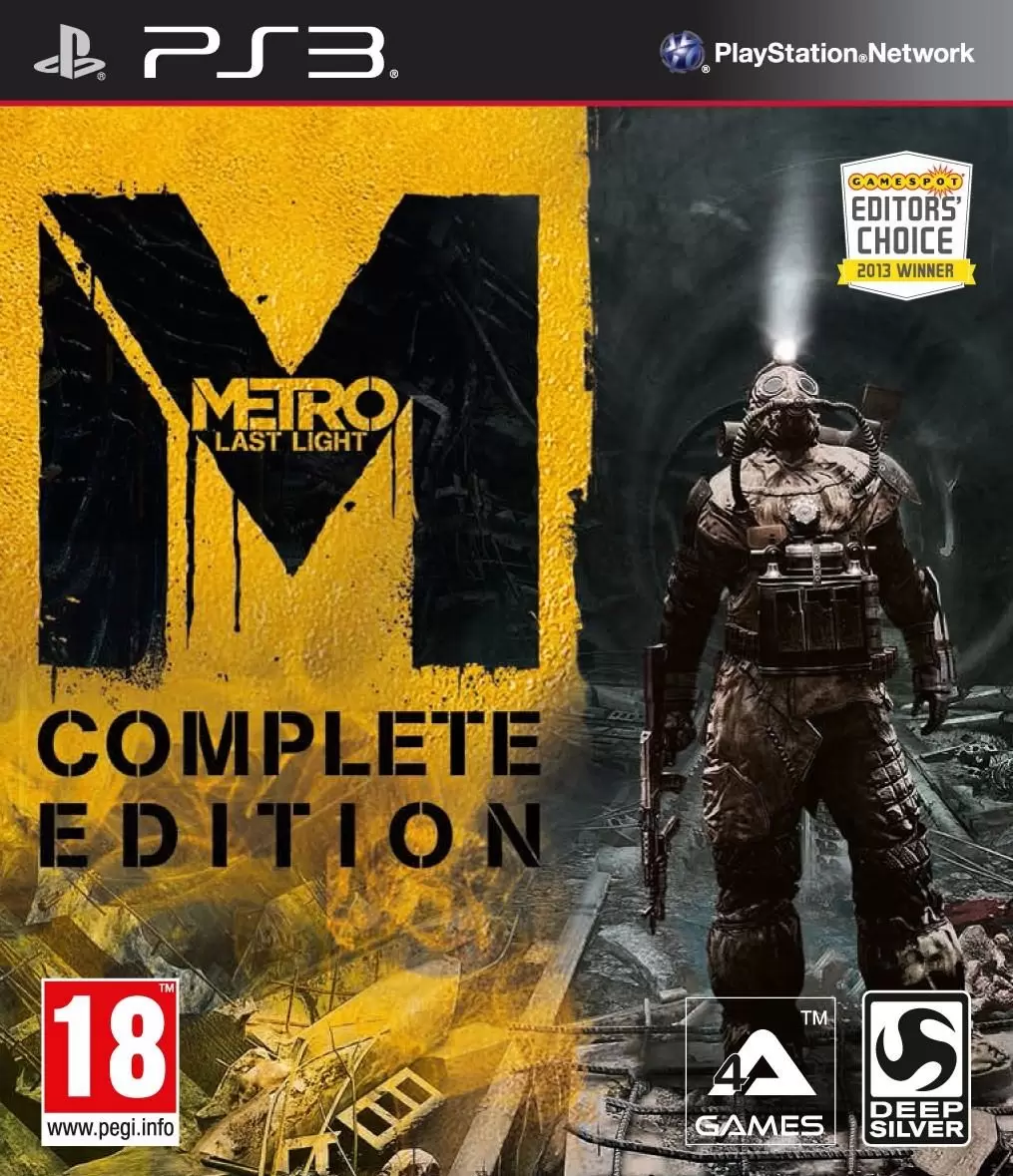 PS3 Games - Metro: Last Light - Complete Edition