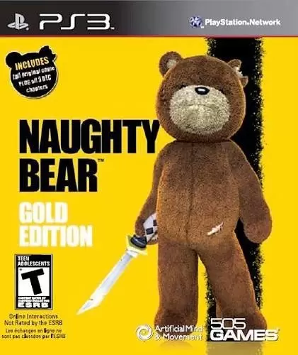 Jeux PS3 - Naughty Bear Gold Edition