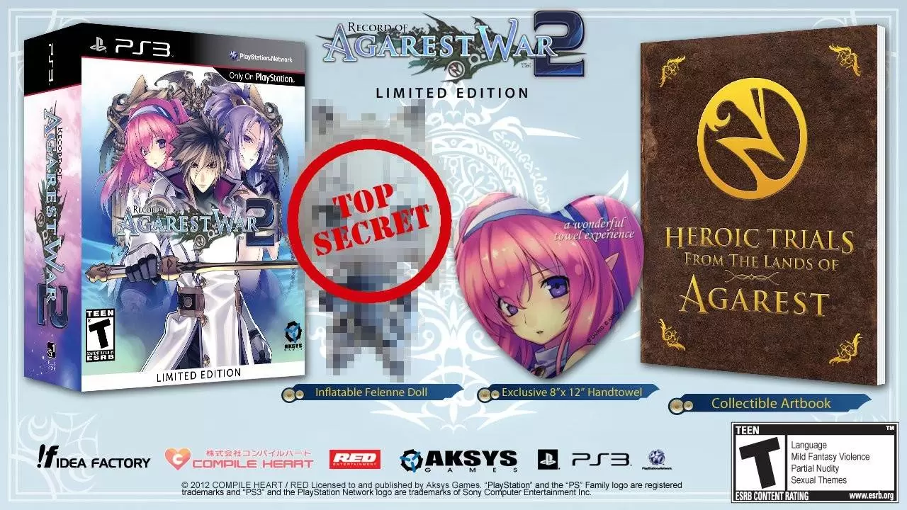 PS3 Games - Record of Agarest War 2 Limited Edition
