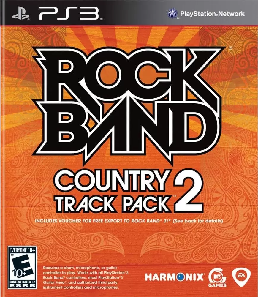 Jeux PS3 - Rock Band: Country Track Pack 2