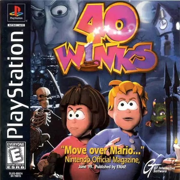 Jeux Playstation PS1 - 40 Winks