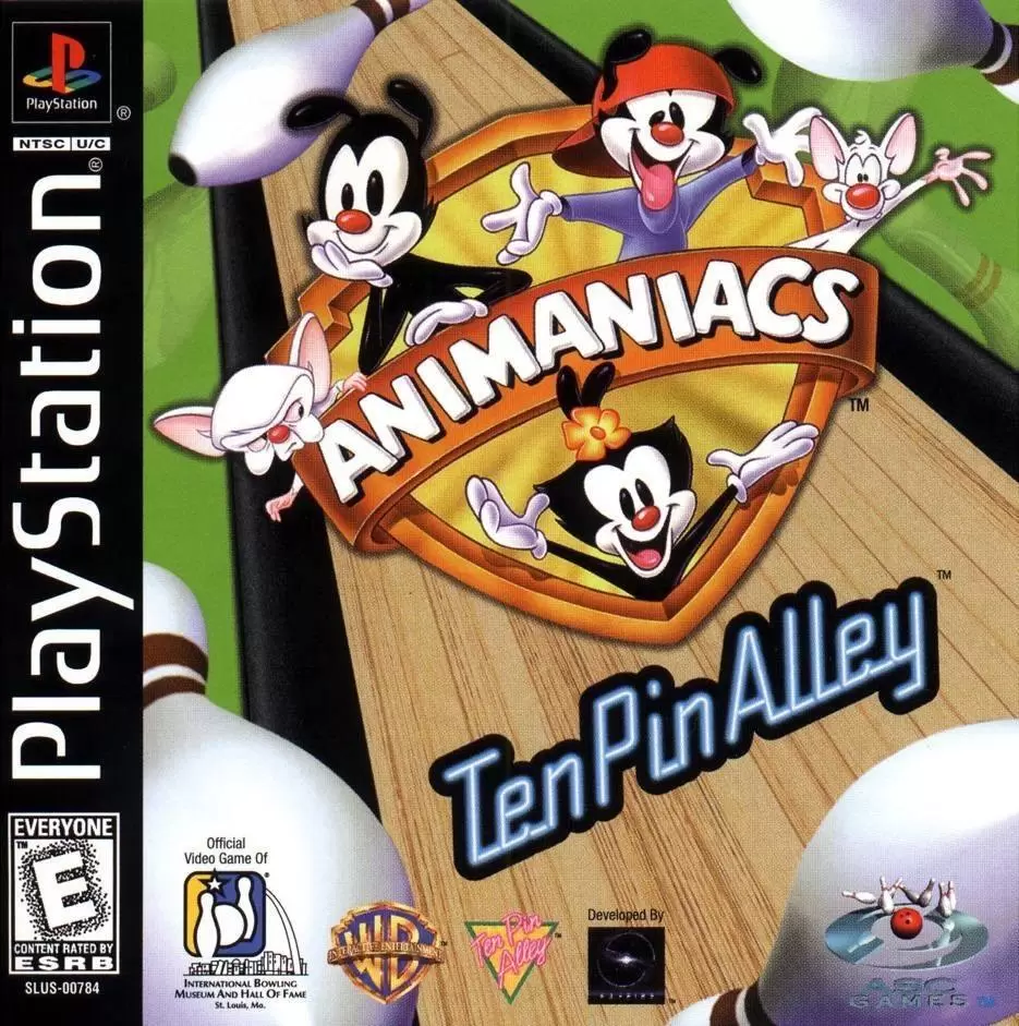 Playstation games - Animaniacs in Ten Pin Alley