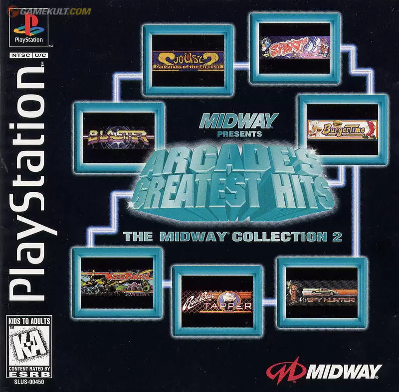 Jeux Playstation PS1 - Arcade\'s Greatest Hits: The Midway Collection 2