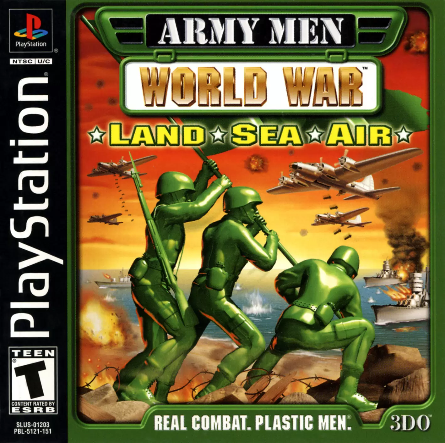 Jeux Playstation PS1 - Army Men: World War - Land Sea Air