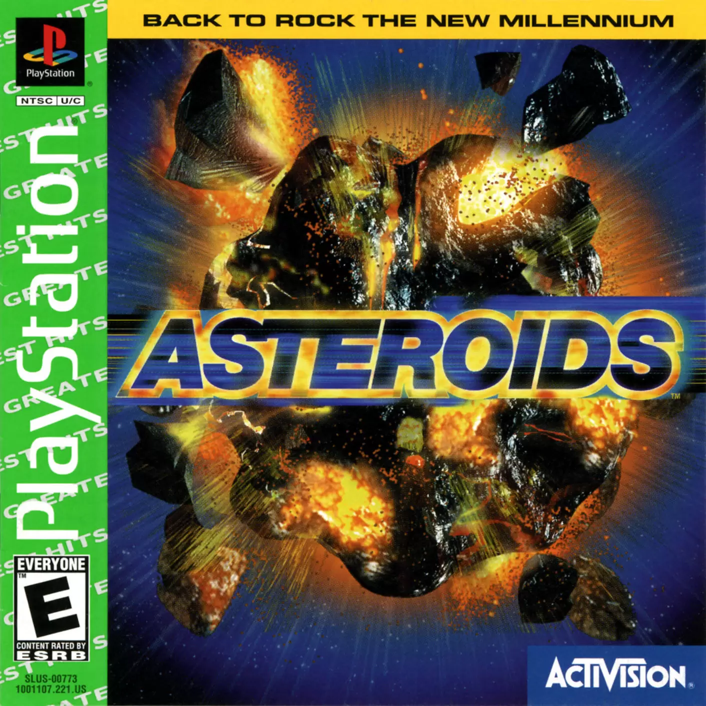 Jeux Playstation PS1 - Asteroids