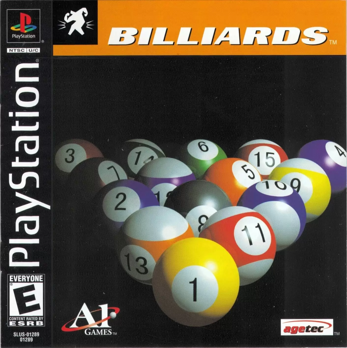 Jeux Playstation PS1 - Billiards