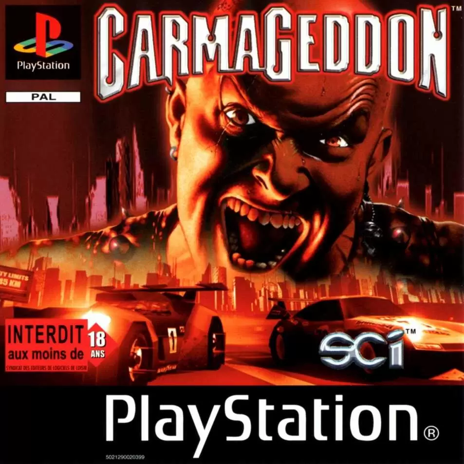 Jeux Playstation PS1 - Carmageddon