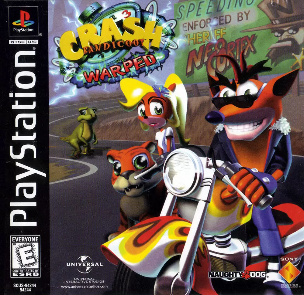 Jeux Playstation PS1 - Crash Bandicoot 3: Warped