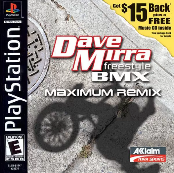 Jeux Playstation PS1 - Dave Mirra Freestyle BMX - Maximum Remix