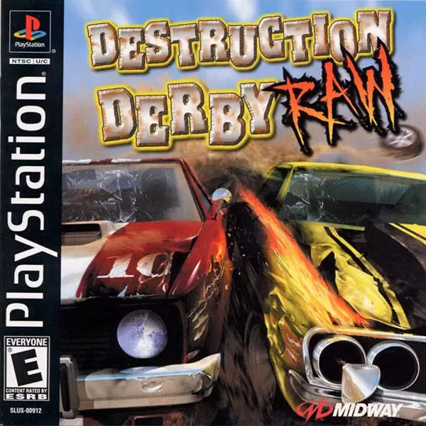 Jeux Playstation PS1 - Destruction Derby RAW