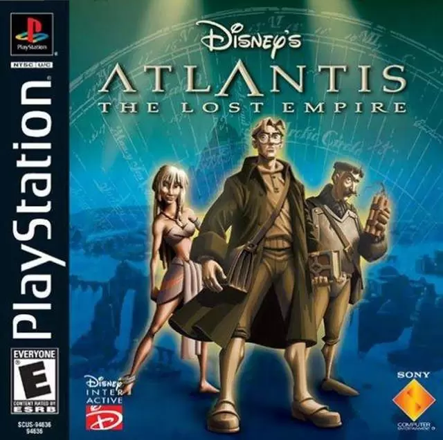 Playstation games - Disney\'s Atlantis: The Lost Empire
