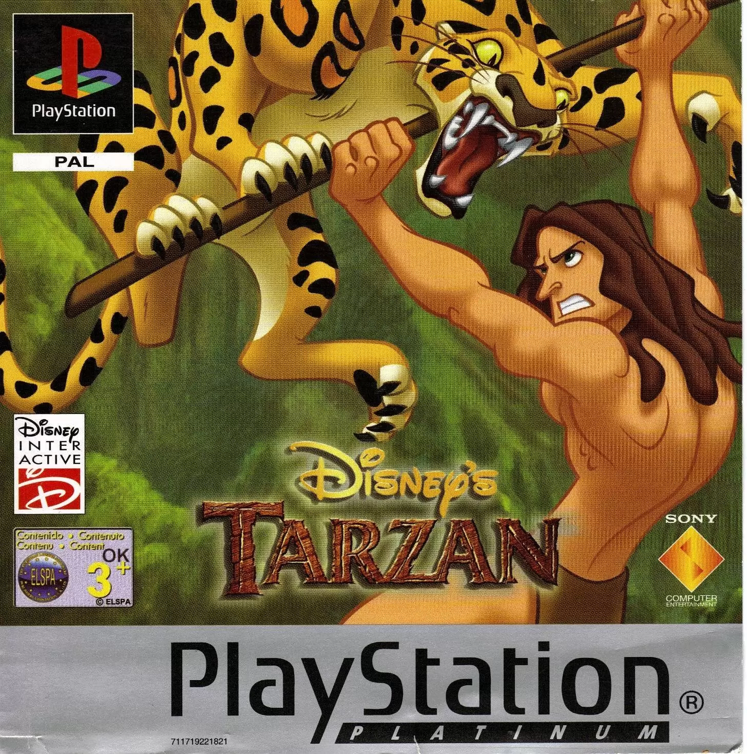 Playstation games - Disney\'s Tarzan - Platinum