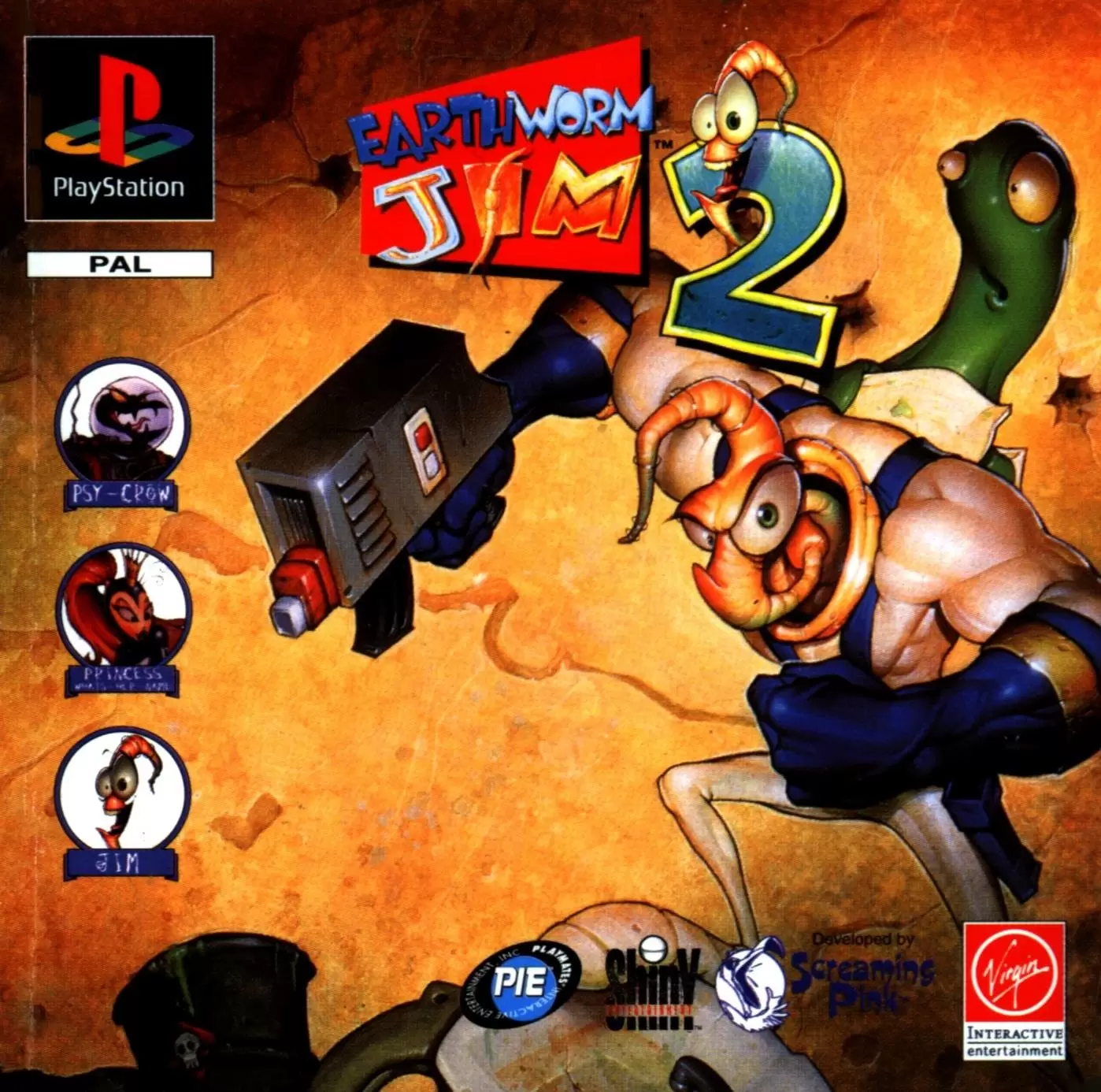 Playstation games - Earthworm Jim 2