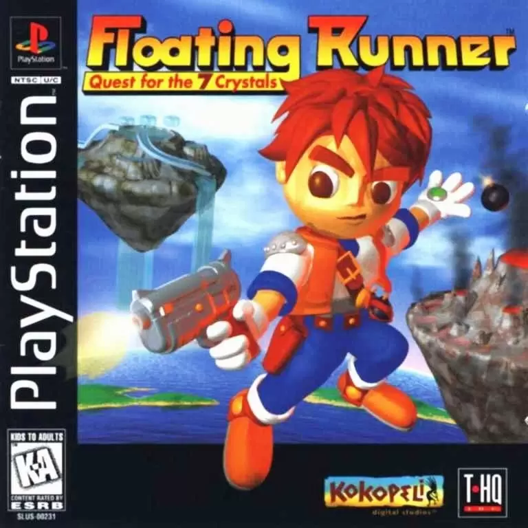 Jeux Playstation PS1 - Floating Runner: Quest for the 7 Crystals