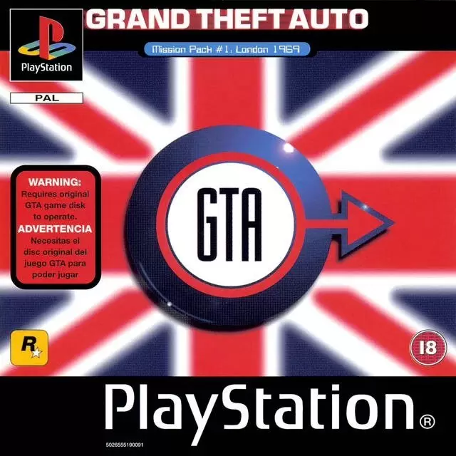 Jeux Playstation PS1 - Grand Theft Auto: London 1969