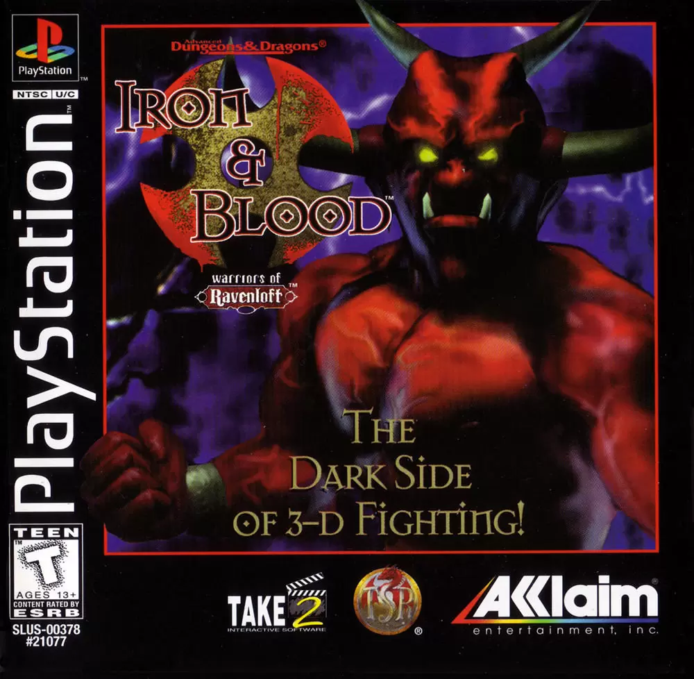 Jeux Playstation PS1 - Iron & Blood: Warriors of Ravenloft