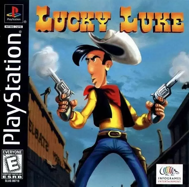 Playstation games - Lucky Luke: On the Dalton\'s Trail