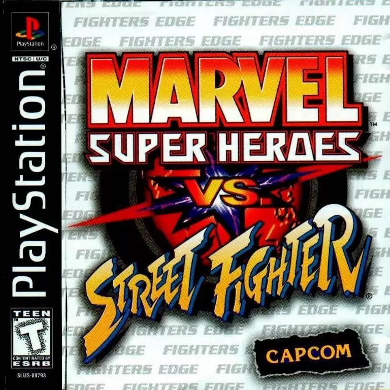 Playstation games - Marvel Super Heroes vs. Street Fighter