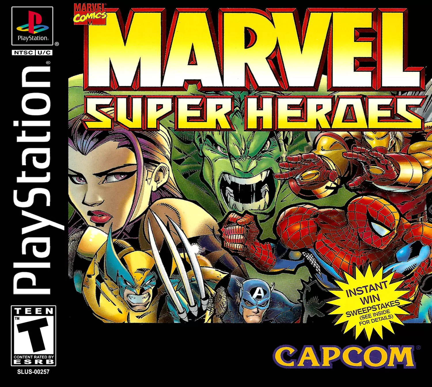 Jeux Playstation PS1 - Marvel Super Heroes