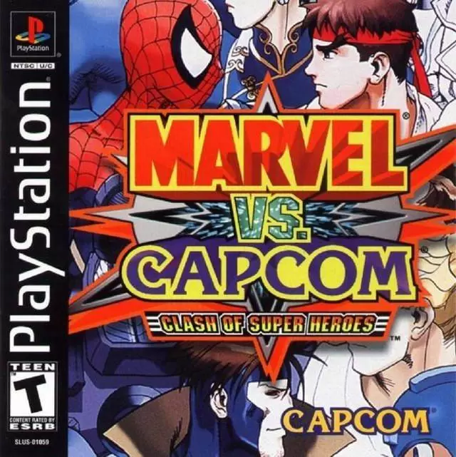Playstation games - Marvel vs. Capcom: Clash of Super Heroes