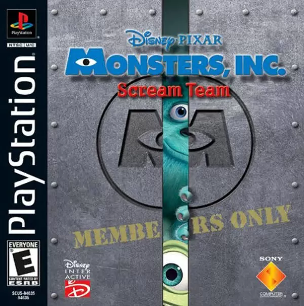 Playstation games - Monsters, Inc. Scream Team