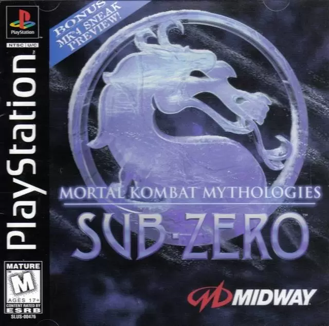 Playstation games - Mortal Kombat Mythologies: Sub-Zero