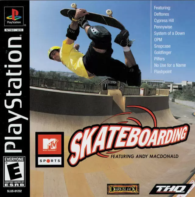 Jeux Playstation PS1 - MTV Sports: Skateboarding featuring Andy Macdonald