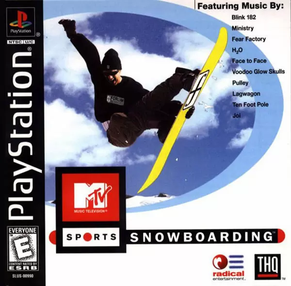 Jeux Playstation PS1 - MTV Sports: Snowboarding