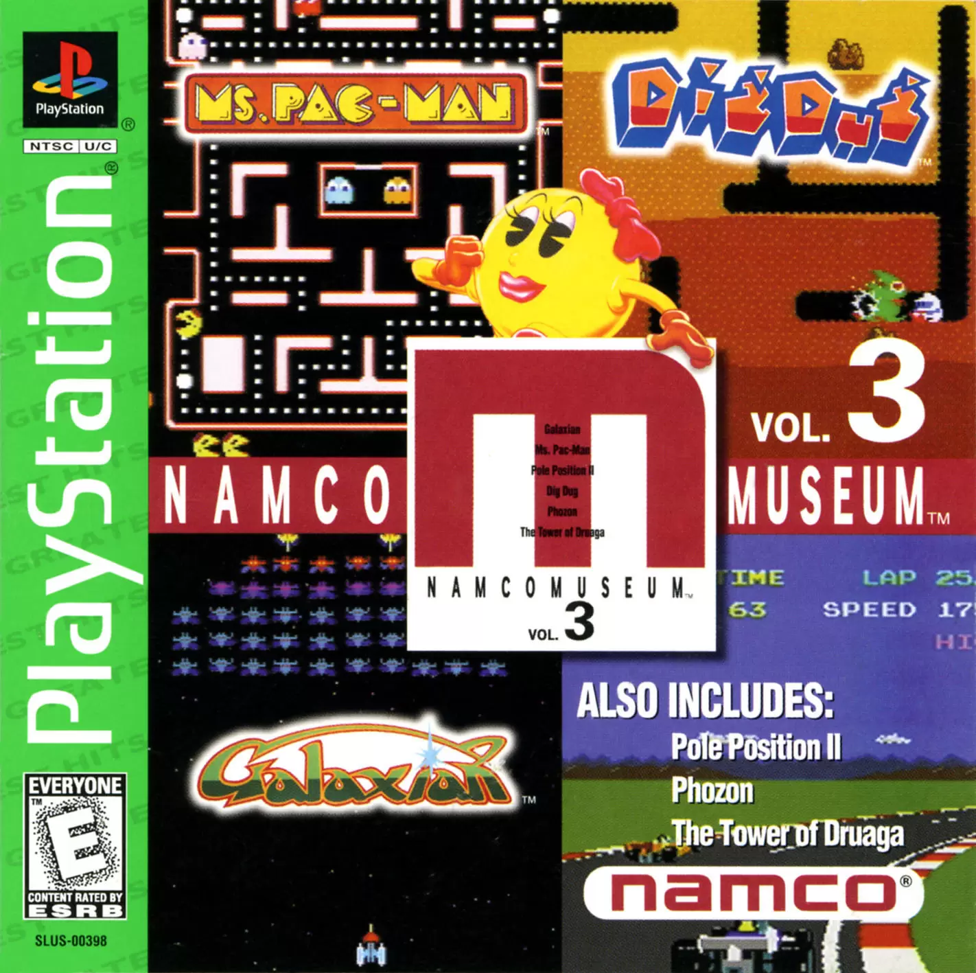 Playstation games - Namco Museum Vol. 3