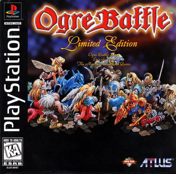 Jeux Playstation PS1 - Ogre Battle: The March of the Black Queen