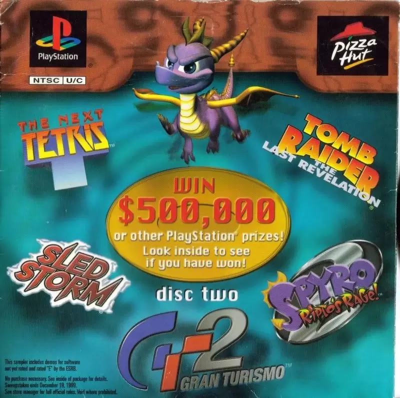 Playstation games - Pizza Hut Disc Two
