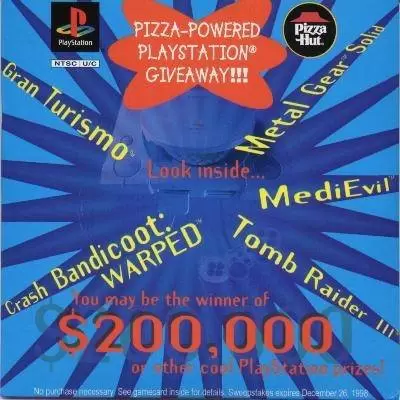 Playstation games - Pizza Hut Pizza-Powered Playstation Giveaway!!!