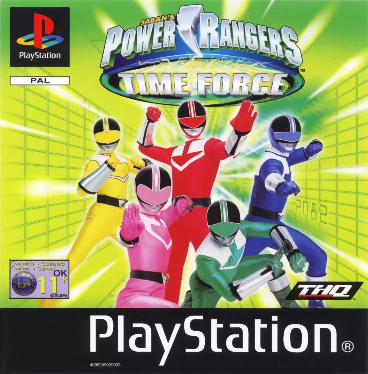 Jeux Playstation PS1 - Power Rangers Time Force