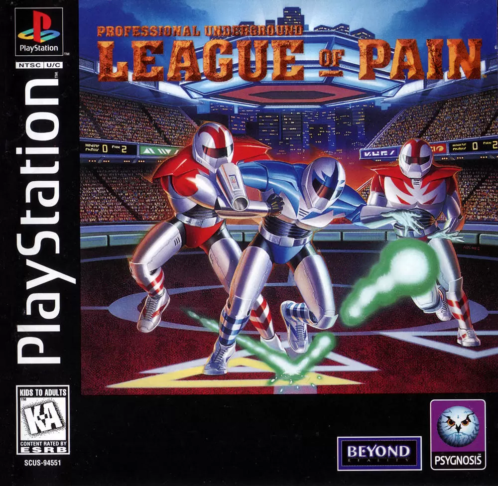 Jeux Playstation PS1 - Professional Underground League of Pain