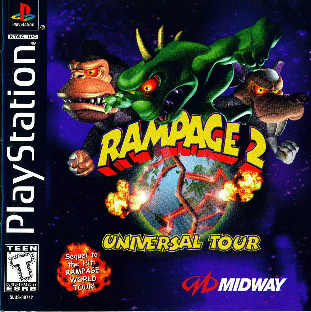 Playstation games - Rampage 2: Universal Tour