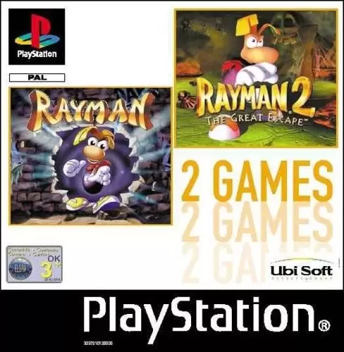 Playstation games - Rayman 1 and 2 Collection