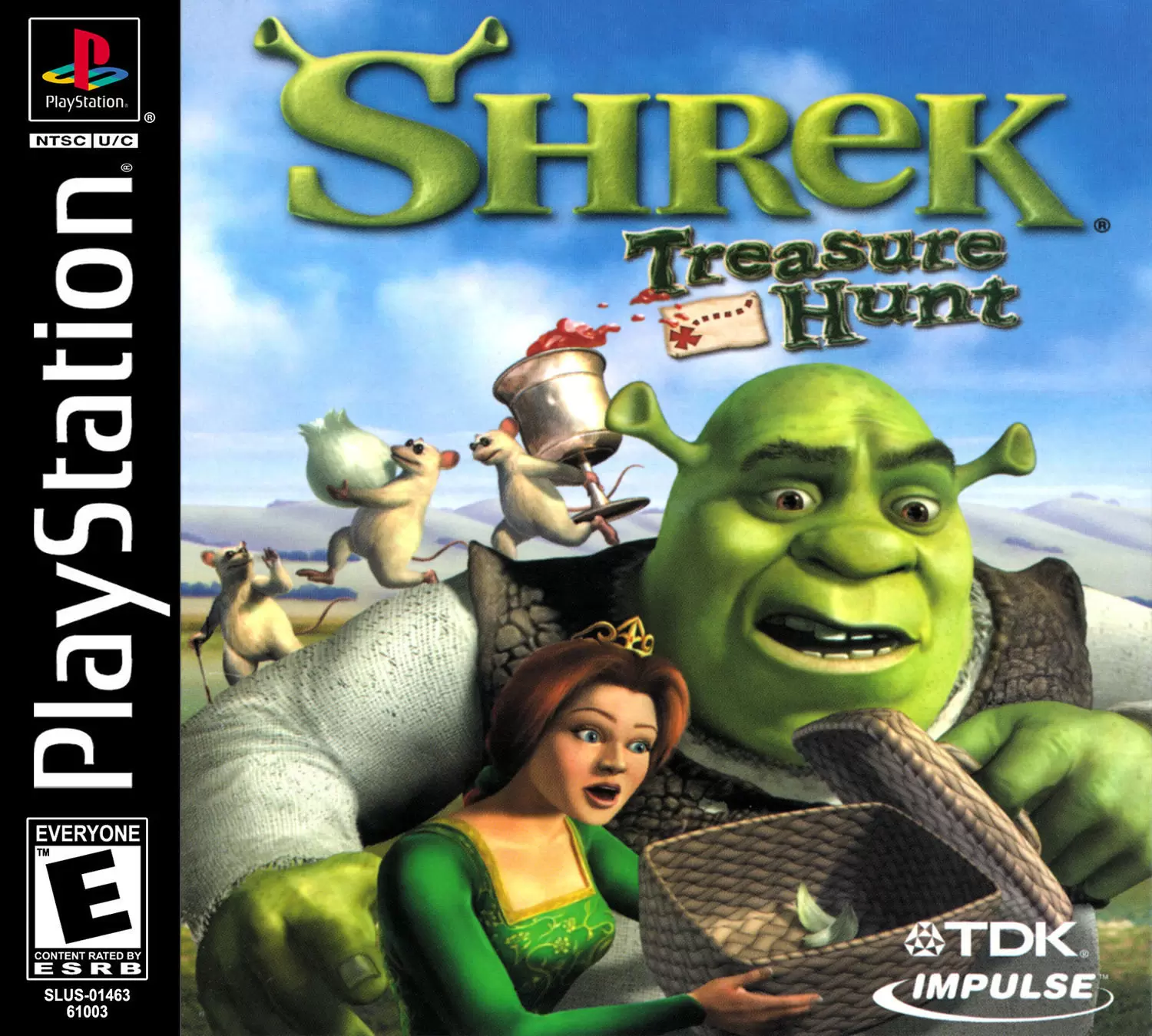 Jeux Playstation PS1 - Shrek Treasure Hunt