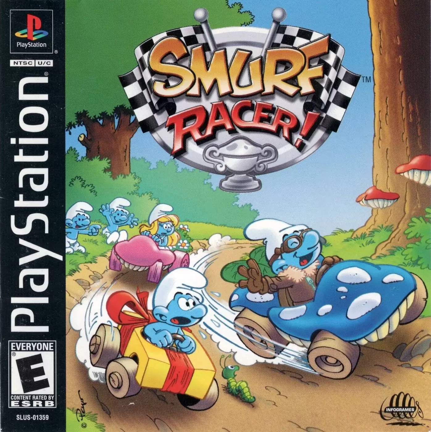 Jeux Playstation PS1 - Smurf Racer