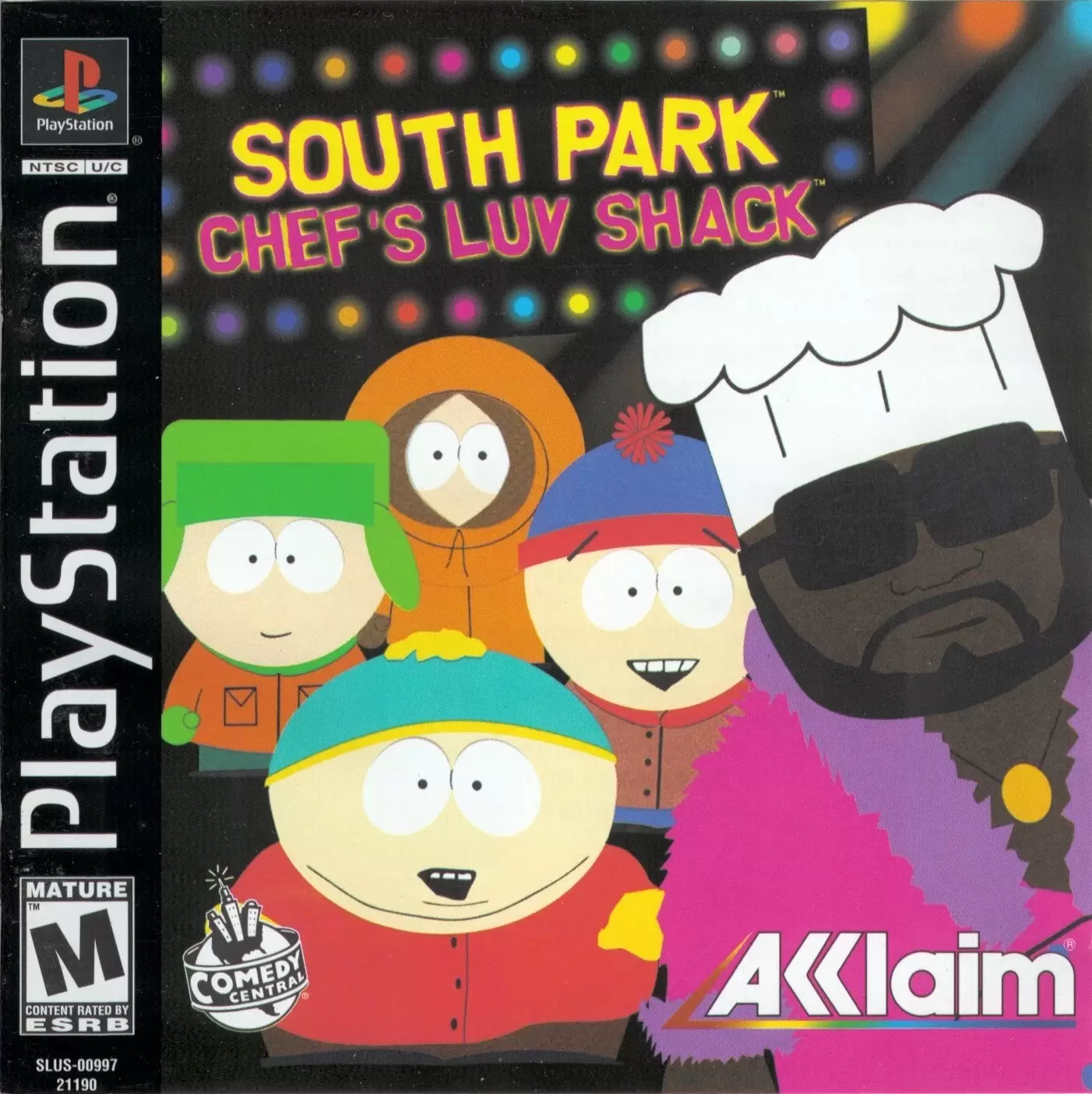 Jeux Playstation PS1 - South Park: Chef\'s Luv Shack