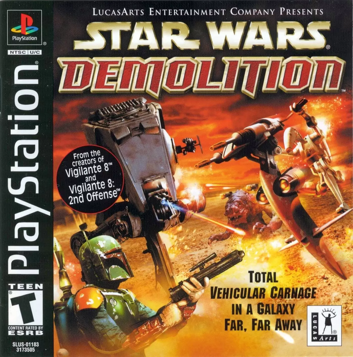 Jeux Playstation PS1 - Star Wars: Demolition